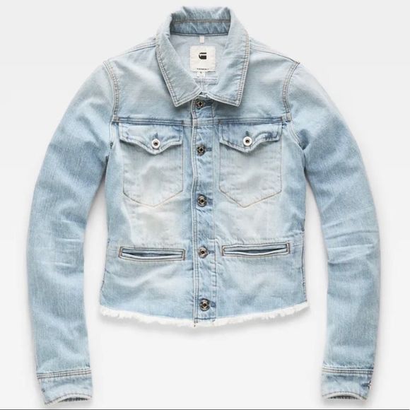 G-star, The D-Staq Deconstructed Ripped Denim Jacket, S - Picture 1 of 5